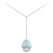 Колье с бриллиантами, белое золото, н.керамика