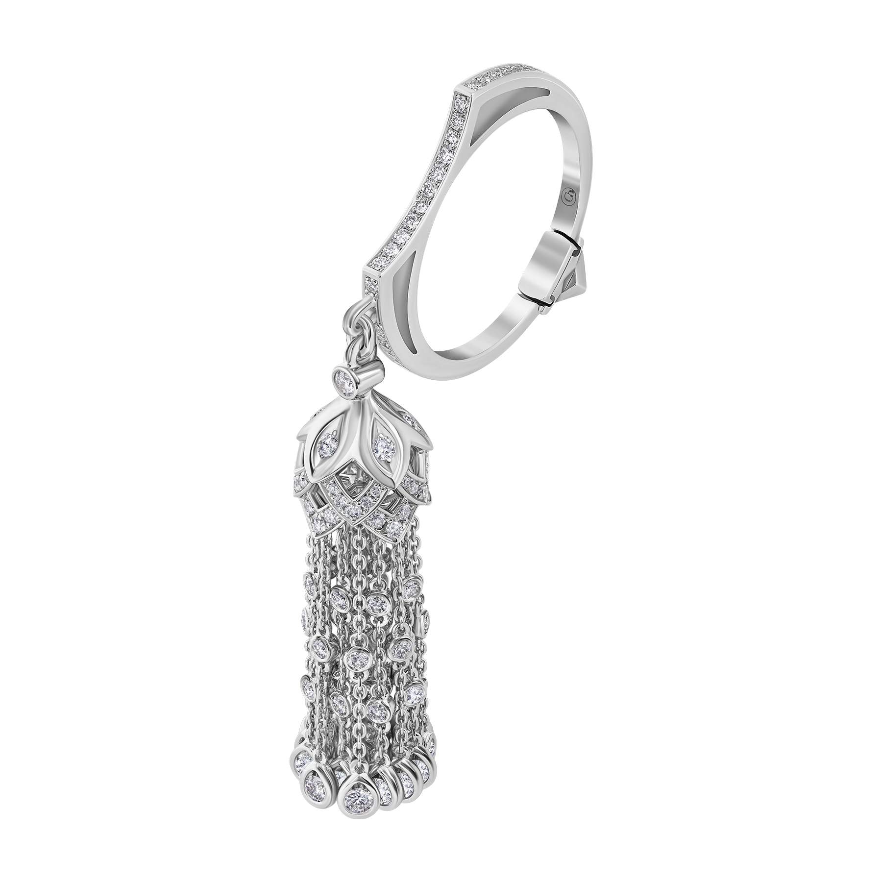 Кольцо с аквамарином и бриллиантами, белое золото