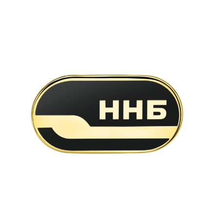 Нагрудный знак из жёлтого золота, н.керамика 1