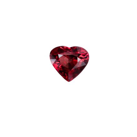 Рубин, UNHEATED, Сердце, 2,07ct 1