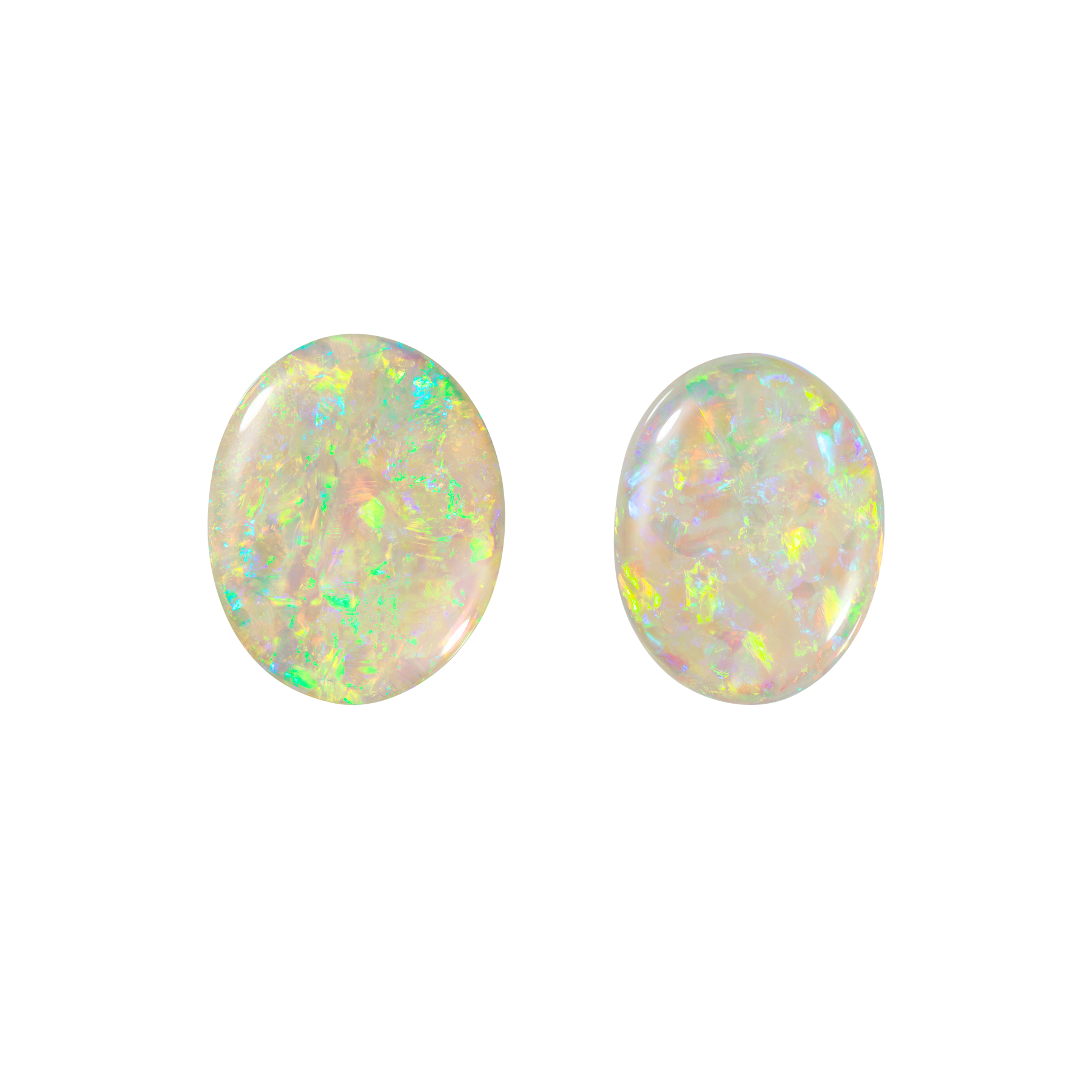 Сет из двух опалов, Овал, 3,00ct и 4,73ct