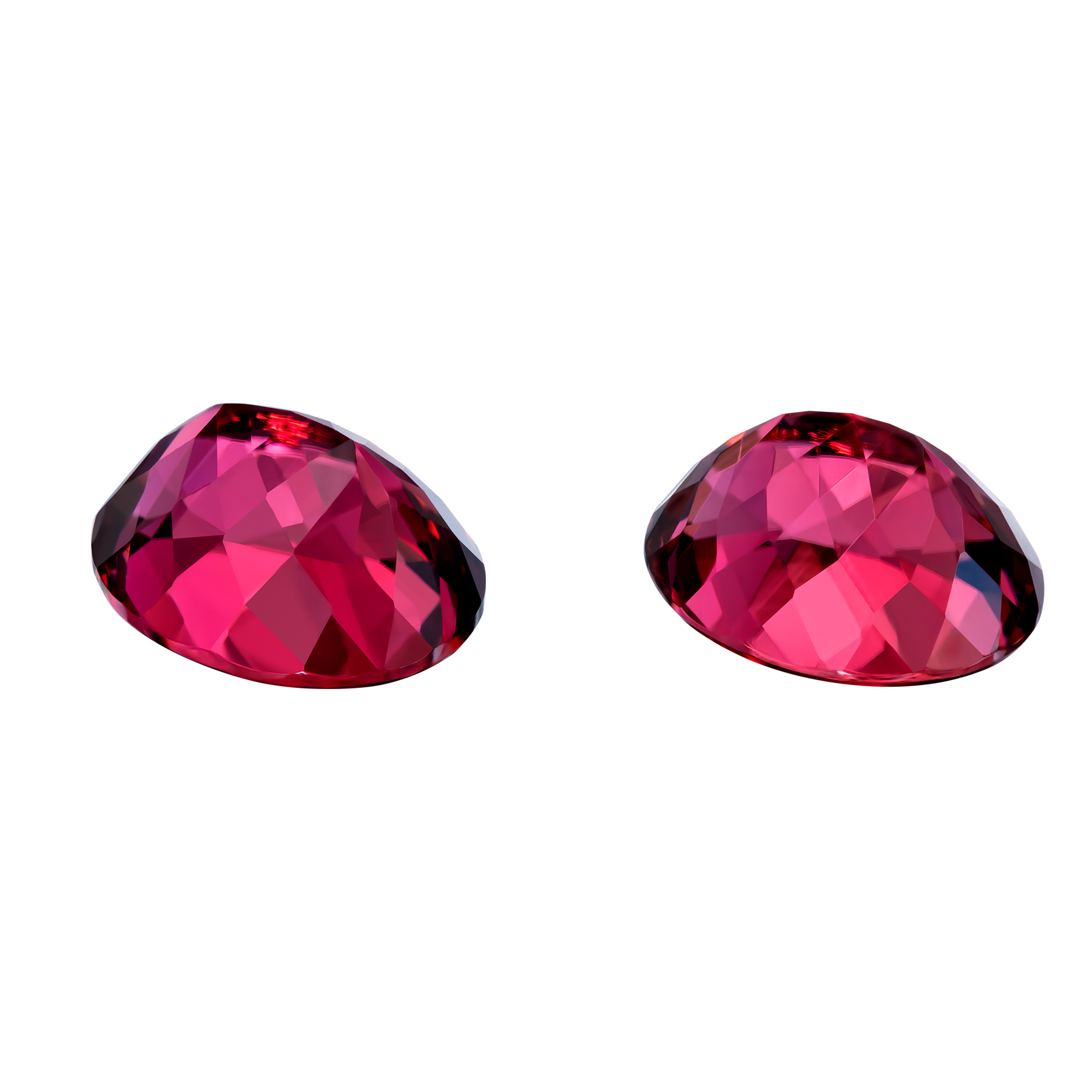 Сет из двух рубеллитов,овал 4,32ct и 4,14ct