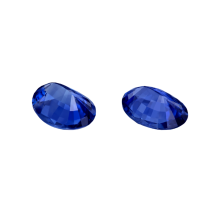 Сет из двух сапфиров, SRI LANKA, Овал, 3,66ct/ 3,13ct 2