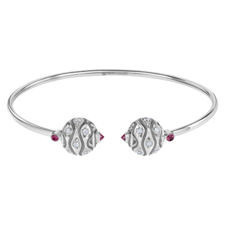 Браслет с рубинами и бриллиантами, белое золото 1