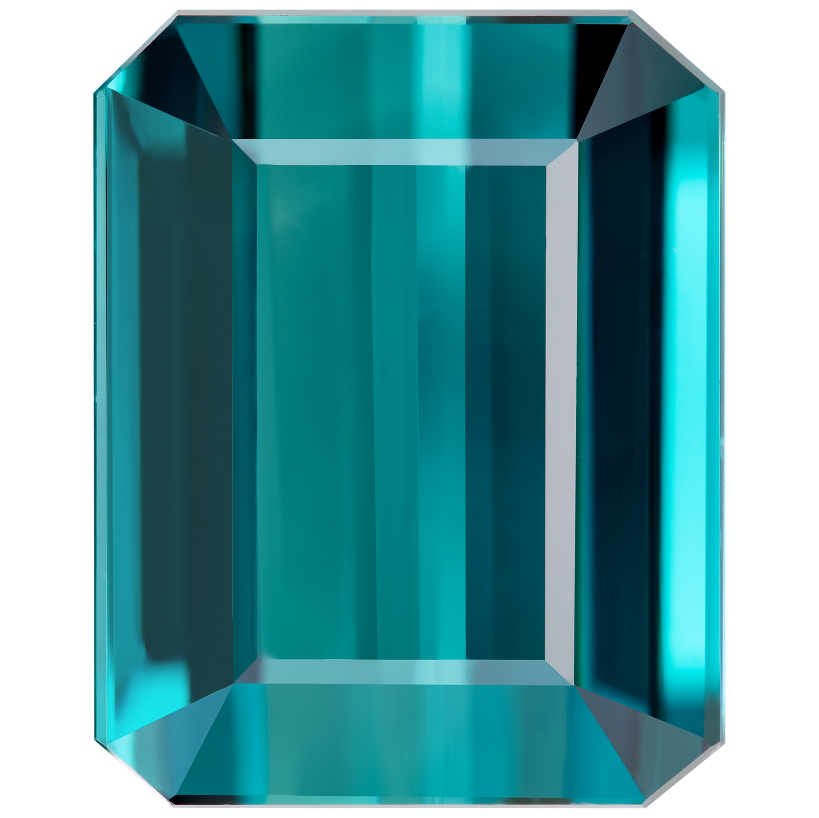 Турмалин Индиголит, Октагон, 12,01ct