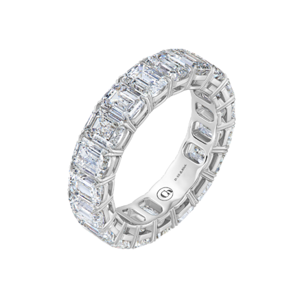 Кольцо с бриллиантами, белое золото 1