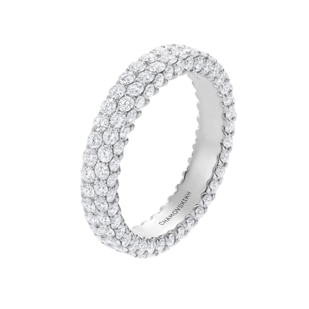 Кольцо с бриллиантами, белое золото 1