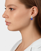 Серьги с танзанитами и бриллиантами, белое золото