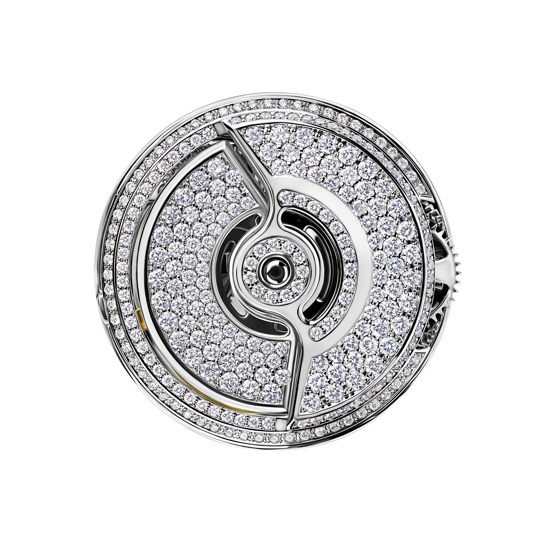 Кольцо с бриллиантами, белое золото