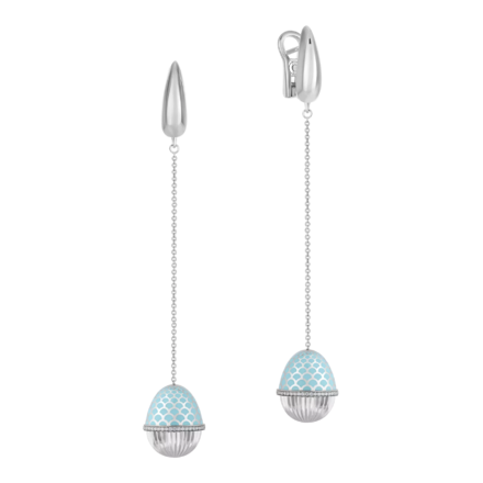 Серьги с бриллиантами, белое золото, н.керамика 1