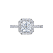 Кольцо с бриллиантами, белое золото