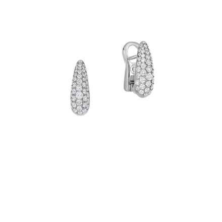 Серьги с бриллиантами и сапфирами, белое золото 3