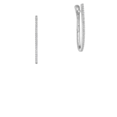 Серьги с изумрудами и бриллиантами, белое золото