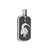 Подвес с бриллиантом, белое золото, нанокерамика