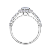 Кольцо с бриллиантами, белое золото