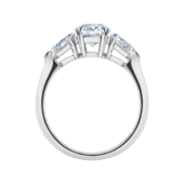 Кольцо с бриллиантами, белое золото