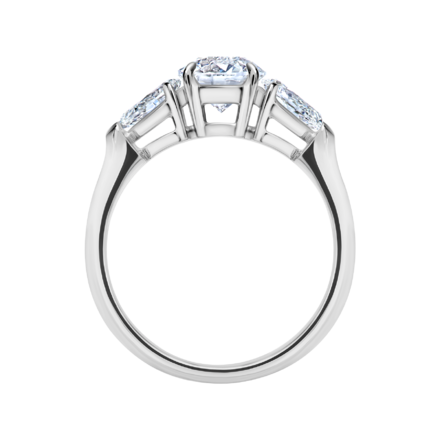 Кольцо с бриллиантами, белое золото 3