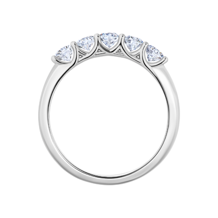 Кольцо с бриллиантами, белое золото 2