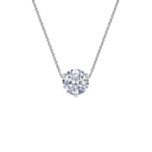 Колье с бриллиантами, белое золото