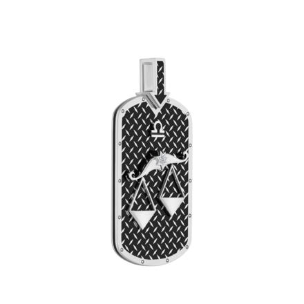 Подвес с бриллиантом, белое золото, нанокерамика 2