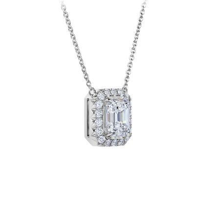 Колье с бриллиантами, белое золото 2