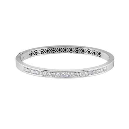Браслет с бриллиантами, белое золото 1