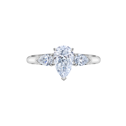 Кольцо с бриллиантами, белое золото 3