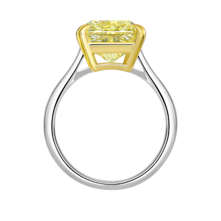 Кольцо с бриллиантом, белое золото 2