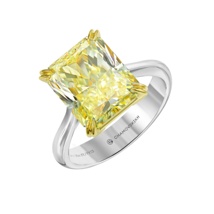 Кольцо с бриллиантом, белое золото 1