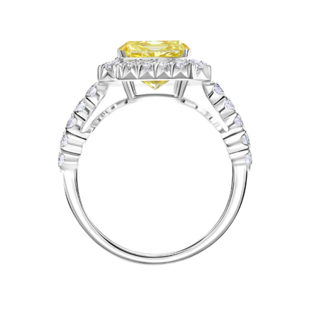 Кольцо с бриллиантами, белое золото 3