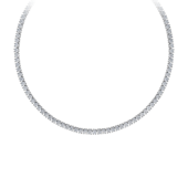 Колье с бриллиантами, белое золото