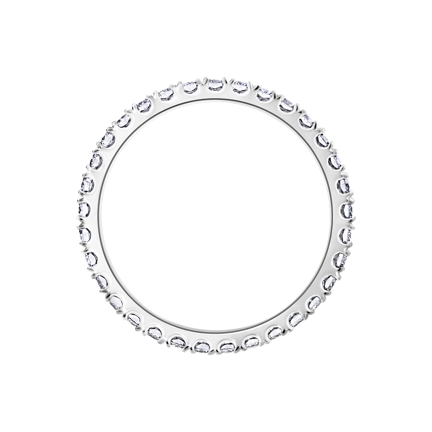 Кольцо с бриллиантами, белое золото