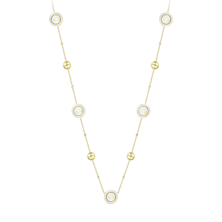 Колье с бриллиантами, желтое золото, н.керамика 2