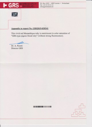 Рубин, MOZAMBIQUE, UNHEATED, круг, цвет Pigeon’s Blood, 1.16ct 4