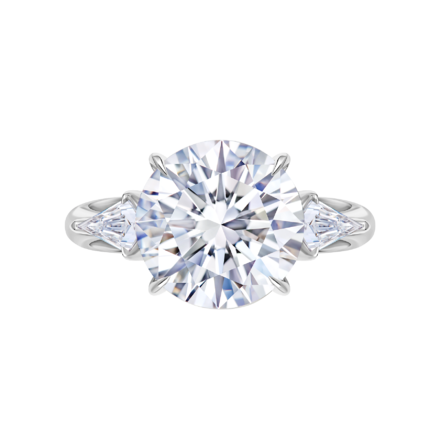 Кольцо с бриллиантами, белое золото 2