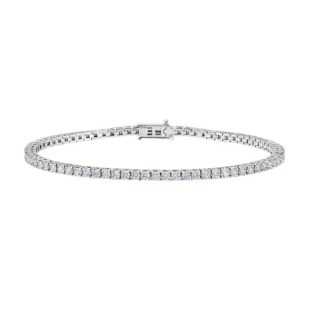 Браслет с бриллиантами, белое золото 1