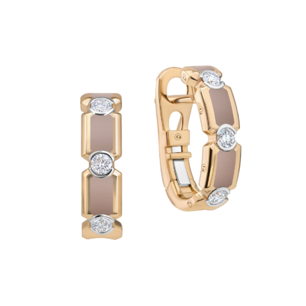 Серьги с бриллиантами, розовое золото, н.керамика 1