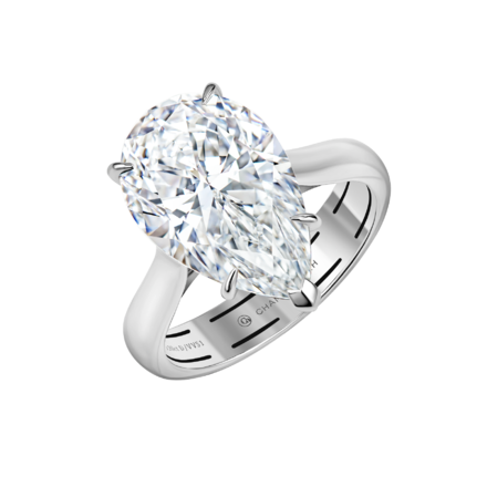 Помолвочное кольцо с бриллиантом, белое золото 1