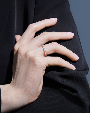 Кольцо с бриллиантами, белое золото 4