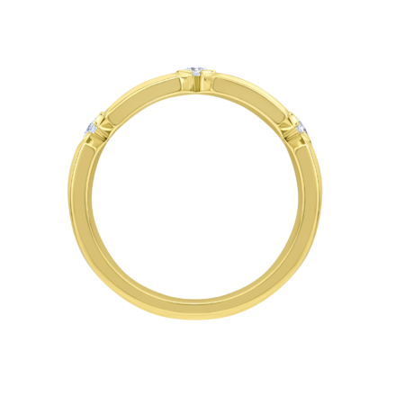 Кольцо с бриллиантами, желтое золото 3