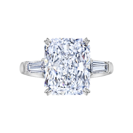 Кольцо с бриллиантами, платина 3