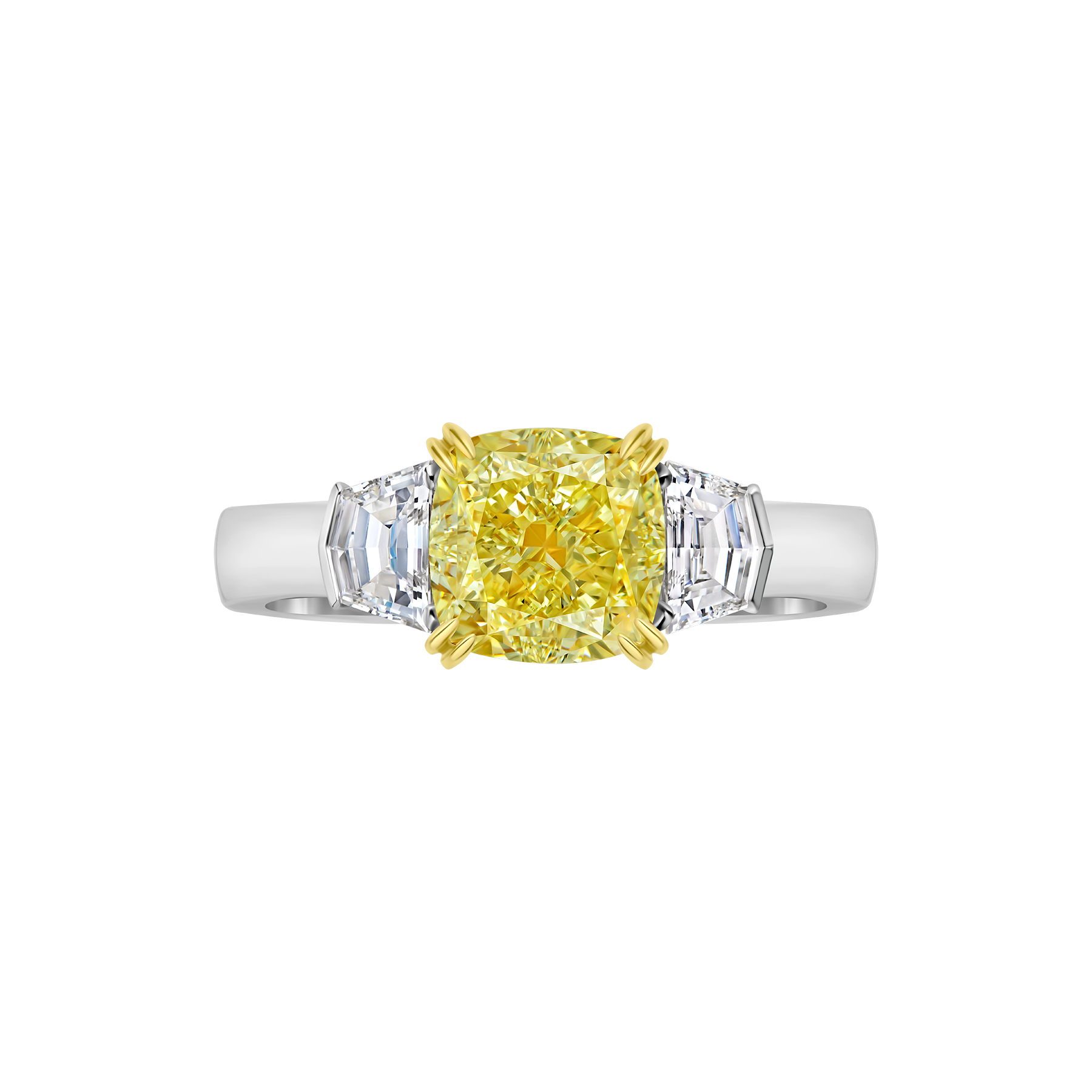 Кольцо с бриллиантами, белое золото