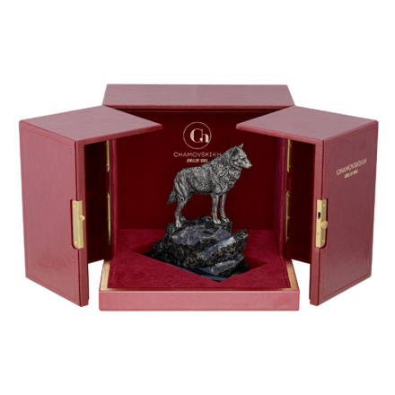 Настольная скульптура «Волк» 2