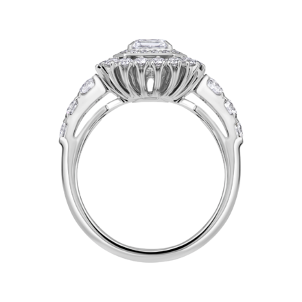 Кольцо с бриллиантами, белое золото 3