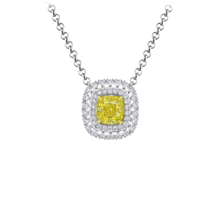 Колье с бриллиантами, белое золото 1