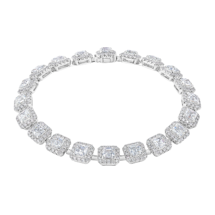 Браслет с бриллиантами, белое золото 1