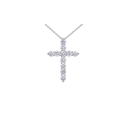 Колье с бриллиантами, белое золото 1