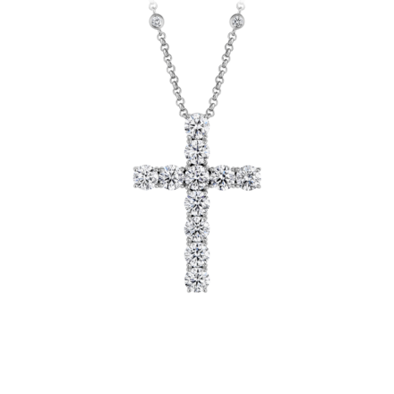 Колье с бриллиантами, белое золото 1