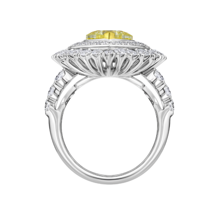 Кольцо с бриллиантами, белое золото 3