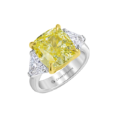 Кольцо с бриллиантами, белое золото